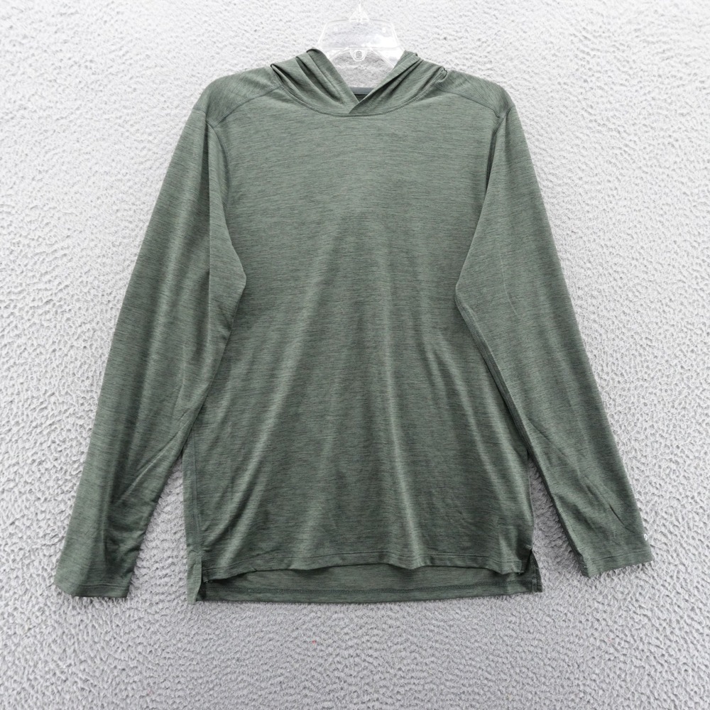 DSG Mens Movement Hoodie Green Long Sleeve Performance Shirt Small NEW